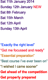 Hammersmith Interview Course Dates