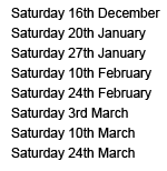 Book for any of these dates